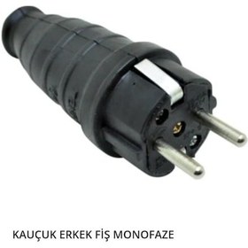 Resim Kauçuk Erkek Fiş Monofaze 