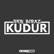 Resim OkyayWorks Sen Biraz Kudur Sticker 