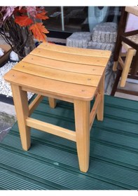 Resim Ahşap Tabure 45 Cm. Gürgen Ağacından 1.Sınıf Kalite 