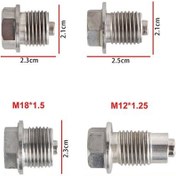 Resim Fortunelane Stainless Steel Manyetik Yağ Söküm M14 1.5 Gümüş - Parçaları Emir, Motor Yağını Temizler 