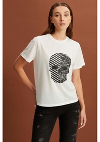 Resim Alexandergardı Baskılı Basic T-shirt B22-385a 001 