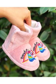 Resim Pandalina Kız Çocuk Panduf Figürlü Panduf Anaokulu Kreş Ev Ayakkabısı Ev Botu 