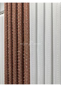 Resim Fon Perde Solomon Desen 9 Renk Seçeneği Kendinden Püsküllü Yeni Sezon Açık Taba 