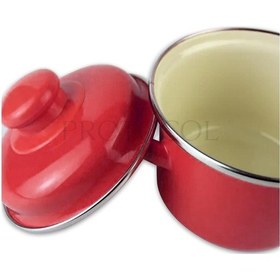 Resim Protocol London Emaye Mini Derin Tencere 12 Cm 900 Ml - Kırmızı 