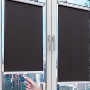 Resim Pencilere Uygun Ofisler, Güneş Odaları, Mutfaklar, Balkonlar ve Oturma Odaları İçin Retractable Termal Yalıtım Karartma Perdeleri, Delme Olmadan Güneş Işığı Blokeleyen Bir Tasarım. 