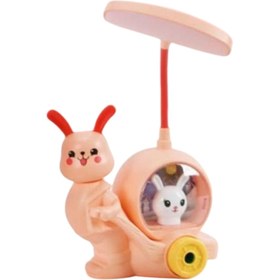 Resim Sensoria Sevimli Tavşan Çocuk Odası Gece Lambası Masa Lambası Kalemtraş Usb Süs Eşyası 2 Kademeli 