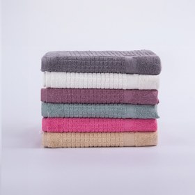 Resim Ayak Havlusu İnce Kareli - Yeşil - 50x70 cm 