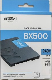 Resim Crucial New Crucial BX500 240GB 3D Nand Sata 2,5 Sıralı Okuma 540 Mb/s Sıralı Yazma 500 Mb/s (Yenikutusuyla) 