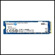 Resim Kıngston SNV3S/500G, Nv3, 500GB, 5000/3000, Gen4, Nvme Pcıe M.2 2280, SSD 