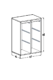 Resim OYUNCAK DOLABI Mdf Oyuncak Saklama Düzenleme Dolabı Kaan-3 