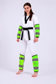 Resim Titan Sport Titan Spor Taekwondo, Kick Boks, Karate, Savunma Sporları Kol Kaval Koruyucu Neon Yeşil Özel Model 