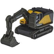 Resim Majorette Volvo 3'lü Metal Diecast İnşaat Araç Seti - Ekskavatörlü 3104000 