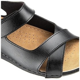 Resim Muya Flores 32240-430 Anatomik Taban Kadın Sandalet Siyah 36-40 Siyah 