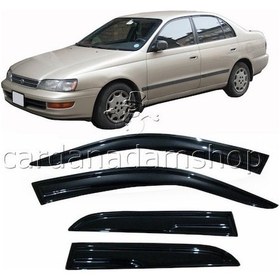 Resim Toyota Uyumlu Corona Cam Rüzgarlığı 4'Lü Set Halinde Kolay Montaj 