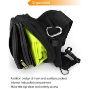 Resim Singree Motosiklet Bacak Çantası - Su Geçirmez, Yansıtıcı, Ayarlanabilir Siyah Siyah 