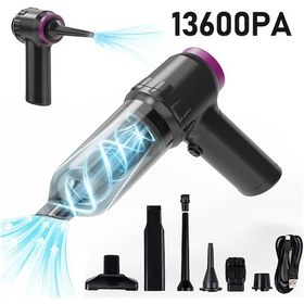 Resim Ally 13600pa Güçlü Portatif 2 Kademeli Tasinabilir Vakumlu Kablosuz Üflemeli Mini Araç Süpürgesi 