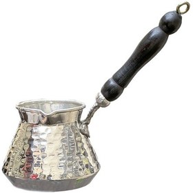 Resim Antepsepeti Gümüş Kaplama Tombik Cezve 