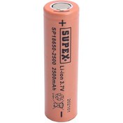 Resim SUPEX 18650-2500 3.7 VOLT 2500 MAH DÜZ KAFA LI-ION PİL TEKLİ SUPEX 18650-2500 3.7 VOLT 2500 MAH DÜZ KAFA LI-ION PİL TEKLİ