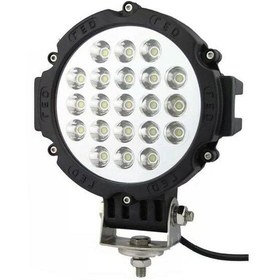 Resim 63W CRE Power Led Üniversal Yuvarlak Sis Lambası 21 Ledli Siyah 