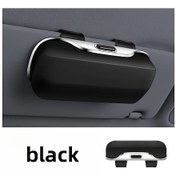 Resim Boatshop1 Siyah Taşınabilir Araba Gözlük Kutusu Evrensel Araba Güneşlik Gözlük Tutucu Düğme Anahtarı Tüm Gözlük Tipleri İçin 4 Renk 