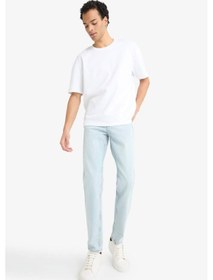 Resim Defacto Slim Tapered Fit Dar Paça Jean Pantolon F2324ax25aunm39 Mavi-nm39 