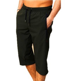 Resim Haki Su İtici Özellikli Diz Altı Düz Renk Erkek Havuz Deniz Kapri 