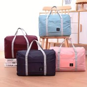 Resim Büyük Kapasiteli Katlanabilir Seyahat Duffel Çantası - Dayanıklı Hafif Bagaj, Çoklu Bölümler, Ayarlanabilir Omuz Askıları ve Güvenli Fermuar Kapatma ile Hava Seyahatleri, Tatil, İşe Giderken Kullanım İçin (Kırmızı/Pembe/Siyah), Seyahat Bagajı, İşe Giderken Kullanılan Çanta, Şık Seyahat Aksesuarı, Sağlam Yapı 