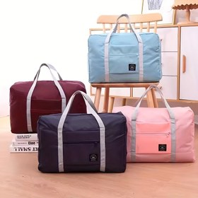 Resim Büyük Kapasiteli Katlanabilir Seyahat Duffel Çantası - Dayanıklı Hafif Bagaj, Çoklu Bölümler, Ayarlanabilir Omuz Askıları ve Güvenli Fermuar Kapatma ile Hava Seyahatleri, Tatil, İşe Giderken Kullanım İçin (Kırmızı/Pembe/Siyah), Seyahat Bagajı, İşe Giderken Kullanılan Çanta, Şık Seyahat Aksesuarı, Sağlam Yapı 
