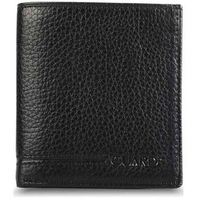 Resim Guard Leather Guard Siyah Çok Bölmeli Mini Deri Erkek Cüzdanı Çok Renkli 