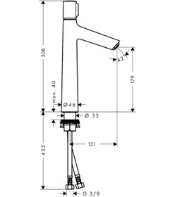 Resim Hansgrohe Talis Select S Lavabo Bataryası 190 Kumandasız Krom 720 