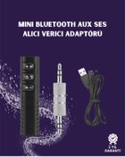 Resim AyrStore Bluetooth AUX Adaptör | 3.5mm Ses Girişi İçin Kablosuz Dönüştürücü, 10m Menzil 