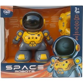 Resim Pasifik Toys Uzaktan Kumandalı Işıklı Ve Müzikli Astronot Robot 1516c Gri - Sarı 