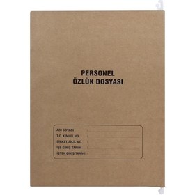Resim Personel Özlük Dosyası 8 Sayfalı Askılı Demir Çubuklu 10Lu Paket 