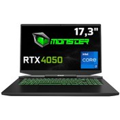 Resim Monster Abra A7 V14.6.7 Intel Core i7 13700H 17.3" 8 GB RAM 500 GB SSD 6 GB RTX 4050 144 Hz W11Home Oyun Bilgisayarı Monster