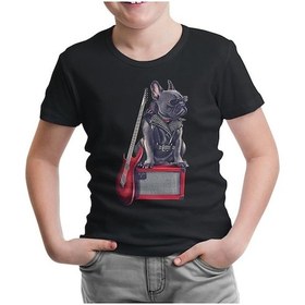 Resim Lord Tshirt Rocker Dog Siyah Çocuk Tshirt 