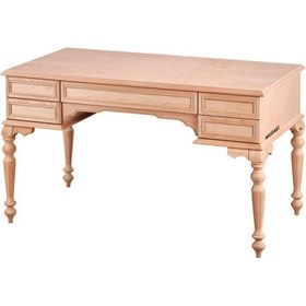 Resim Masifart Amarens 140 Lık Çizgili Torna Çalışma Masası Cilasız Ham Ahşap 