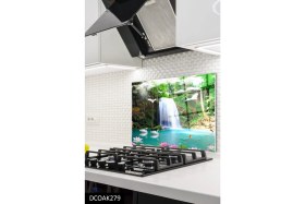 Resim Ne Verelim Size Cam Ocak Arkası Koruyucu | Şelale 