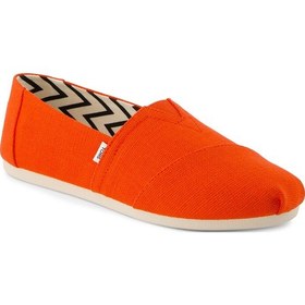 Resim Espadril / Keten Kadın 10021933 Toms Alpargata Classic Heritage Canvas Flame Flame Mercan 