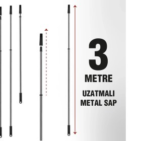 Resim Normadia 3 Metre Uzunlukta Metal Sap, Dayanıklı ve Işlevsel Tasarım 