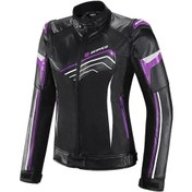 Resim Scoyco Jk153w Korumalı Kadın Motosiklet Montu Mor 