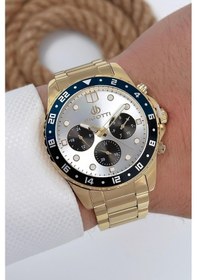 Resim Bigotti Erkek Kol Saati Tüm Fonksiyonlar Aktif Altın Renk Çelik Kordon Sdb003 Altın 