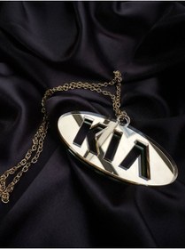 Resim Alos Star Kıa Araba Dikiz Aynası Süsü Kıa Logosu GOLD Pleksi 