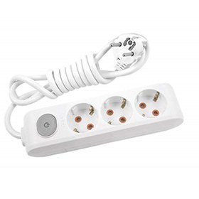 Resim VİKO Multi Let 3lü Anahtar Topraklı Kablolu 5 m Priz 