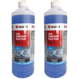 Resim Würth 2x Konsantre Antifrizli Cam Temizleme Suyu Plus 1000 ml 