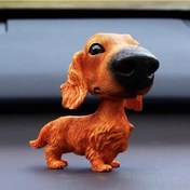 Resim Cloud011 Sallanan Başlı Dachshund Köpek Dekoru Şık Arac İçi Figür Ve Masaya Oyuncak 