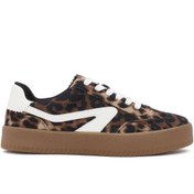 Resim Derimod Kadın Leopar Bağcıklı Kalın Tabanlı Sneaker 25SFD430514 
