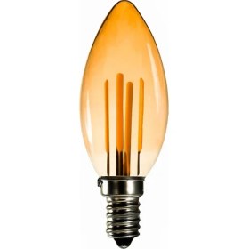 Resim Ledx BR-AL05 Rustik Buji Mum Ampul Amber 220V 5W E14 