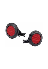 Resim Montblanc Cufflinks Pirelli Steel Red Kol Düğmesi 128395 