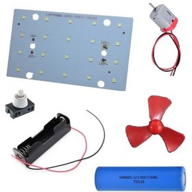 Resim Led Panel Motor Pervane Elektrik Deney Seti - Öğrenci Elektrik Devresi 