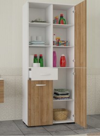 Resim Modilayn Ofis Dolabı Çok Amaçlı Dolap Banyo Dolabı Mutfak Dolabı Raflı Bölmeli 